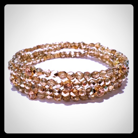 Seasonal Whispers Jewelry - Seasonal Whispers Goldshade Swarovski bracelet. Looks so pretty on the arm.